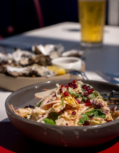 Ensalata de Col con Granada / 15 pomegranate coleslaw, wombok, red cabbage, yoghurt dressing, apple