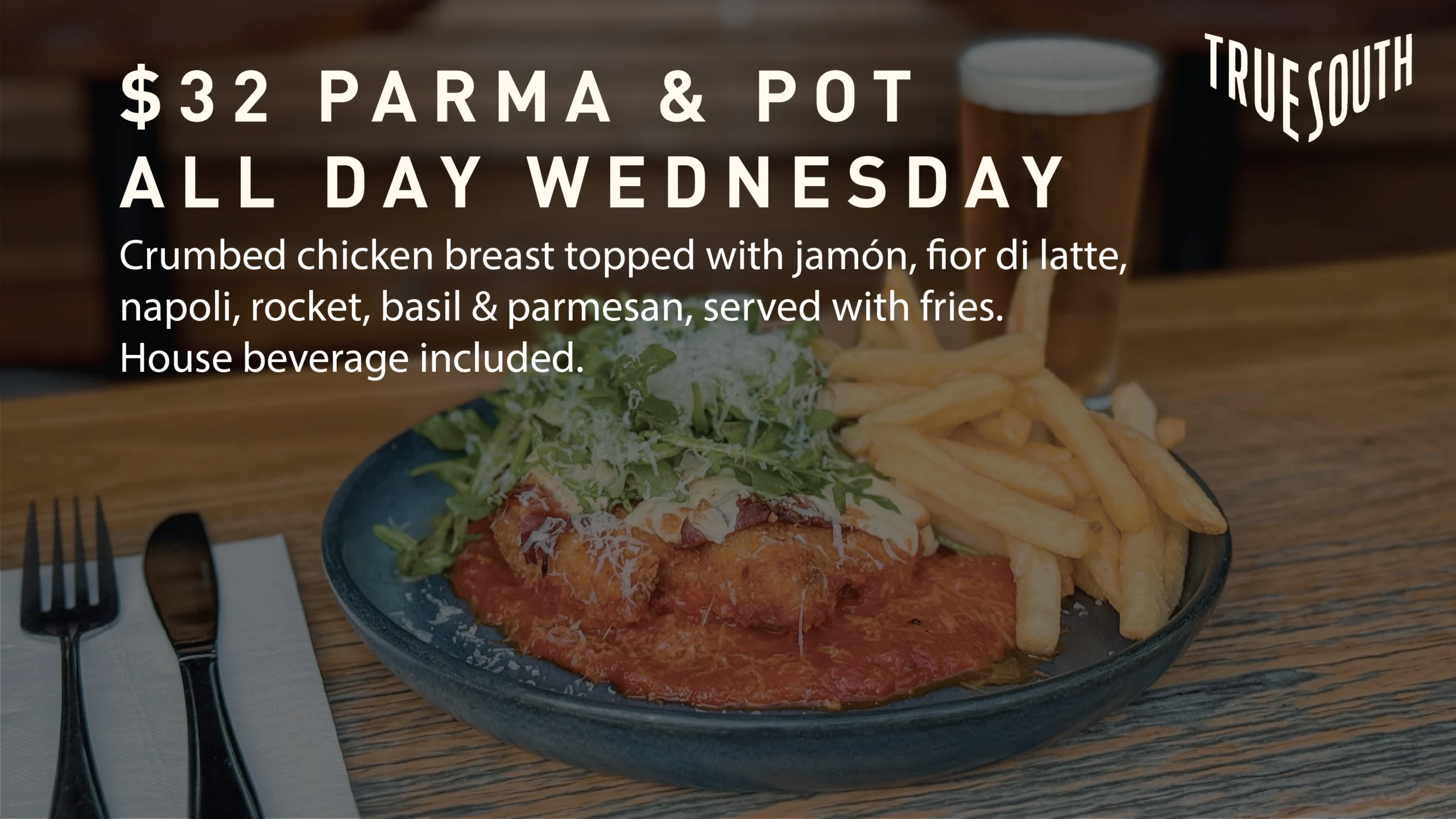 Wednesday $32 Parma & Pot
